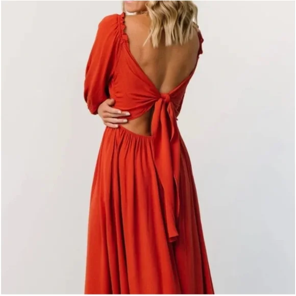 Baltic Born Vicki Rust Midi Dress - Picture 2 of 4